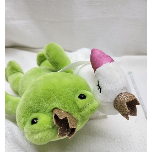 Frankford Swan Princess Frog Prince Plush Stuffed Animals Couple Attached - Picture 6 of 10